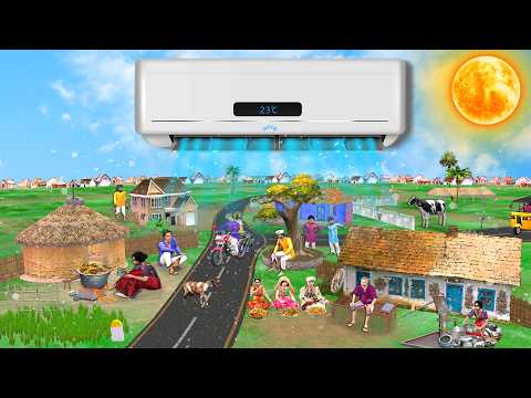 Garmi Mei Jadui Ac Mei Gaon Magical Air Conditioner Summer Rescue Hindi Kahani Moral Stories Comedy thumbnail