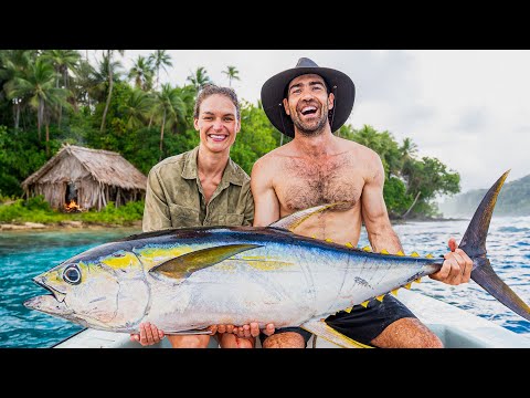 GIANT TUNA CATCH & COOK (14 Days on Tropical Island) thumbnail