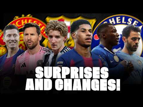 🚨 RASHFORD CHANGES! MESSI SURPRISE! GORDON OPEN TO GO, CAICEDO SIGNS, LEWANDOWSKI… thumbnail