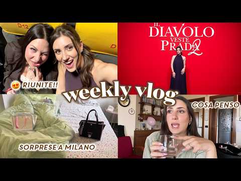 UNA SETTIMANA INISIEME A ME ❤️ tra red carpet, recensioni oneste e doppia partenza ? Weekly Vlog thumbnail
