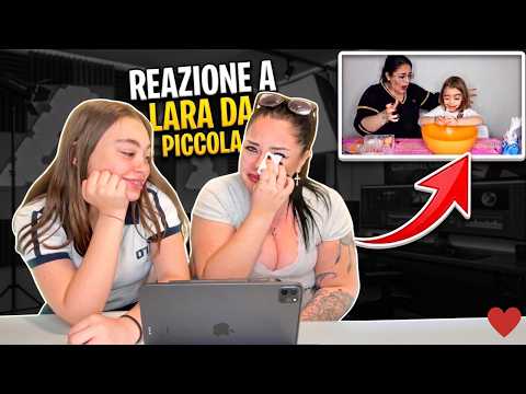 REAGIAMO AI NOSTRI VIDEO DI QUANDO LARA ERA PICCOLA 😭 |chiara paradisi thumbnail