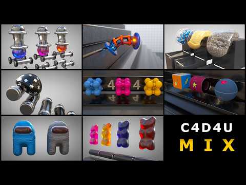 Softbody Simulation Compilation ❤️  C4D4U thumbnail