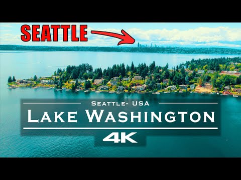 Relaxing 4K Drone Film of Lake Washington & Seattle Skyline | Peaceful Aerial Views of Bellevue, USA thumbnail
