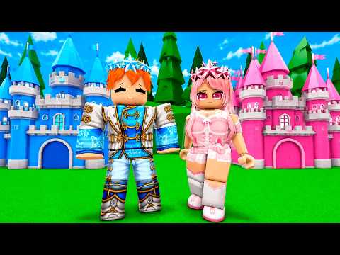 LA PRINCESA ROSA Y EL PRINCIPE AZUL 🩷💙 BROOKHAVEN PÉLICULA 🏡 thumbnail