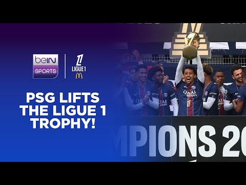 CELEBRATIONS! PSG's Trophy Ceremony as League champions! | Ligue 1 25/26 Moments thumbnail
