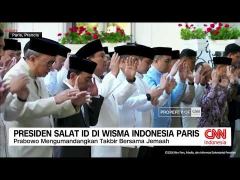 Presiden Salat Id di Wisma Indonesia Paris thumbnail