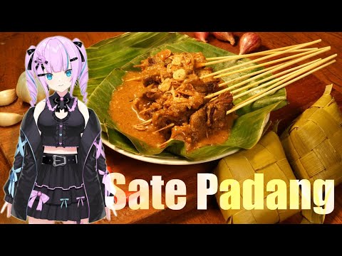 Sate Sate Sate... 【cooking Sate Padang with Japanese VTuber Hayate】 thumbnail