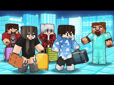 ŞEHRİMİZE BİRSÜRÜ İNSAN TAŞINDI! 😱 - Minecraft thumbnail