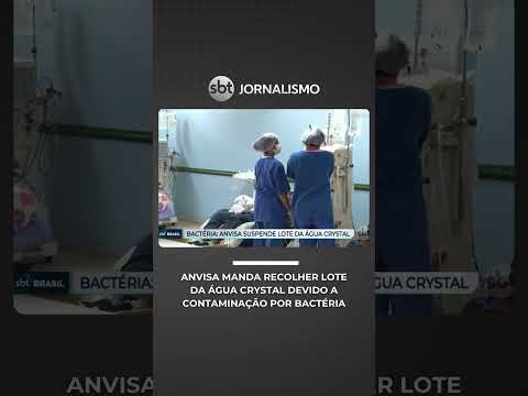Anvisa manda recolher lote da água Crystal devido a contaminação por bactéria  | #SBTBrasil thumbnail