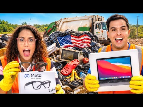 ACHAMOS OS ITENS MAIS RAROS NO MEIO DO LIXO DOS ESTADOS UNIDOS! thumbnail