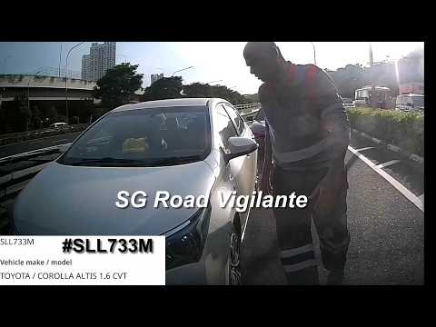 26may2026 #SLL733M toyota  cut over double white line and chevron confronted try to open driver door thumbnail