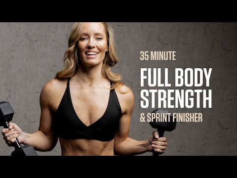 35 MIN Full Body Strength Workout (+ Sprint Finisher) 🔥 thumbnail