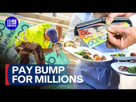 Fair Work Commission announces 4.75% minimum wage increase | 9 News Australia thumbnail