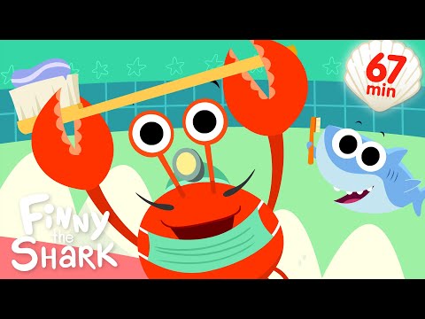 Brush Your Teeth + More | Kids Songs | Finny The Shark thumbnail
