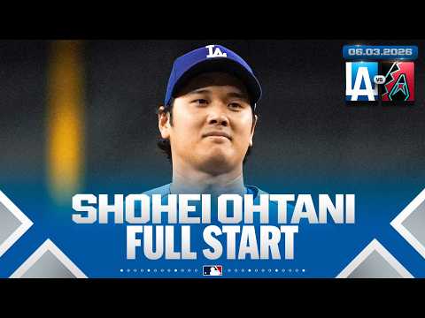 FULL START: Shohei Ohtani (6 IP, 2 H, 0 R, 6 K) | MLB Highlights (Dodgers vs. Diamondbacks) thumbnail