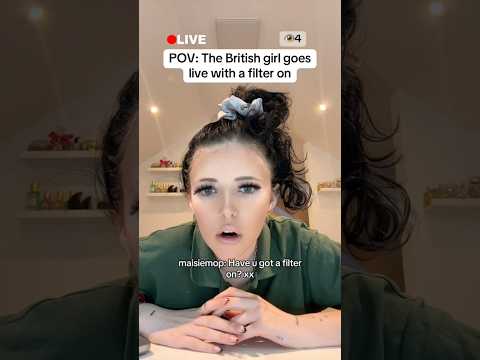 BRITISH GIRL WENT LIVE WITH FILTERS ON thumbnail