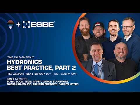 Webinar: Hydronics Best Practice, Part 2 - 26.2.2026. thumbnail