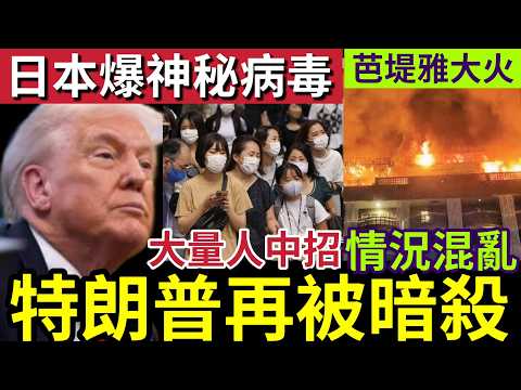 特朗普險死？白宮爆發「連環槍擊」兇手點名「殺死特朗普！」美國軍人「取消休假！」準備向伊朗再開戰？日本爆發「神秘病毒」泰國芭堤雅「酒店大火」過百名住客「慌忙逃生！」24/5世界大大鑊「國際新聞大集合」 thumbnail