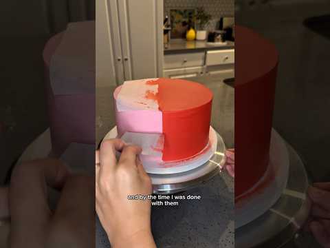 SPLIT CAKE! Spider-Man & Hello Kitty ❤️? #cakedecorating #baking thumbnail