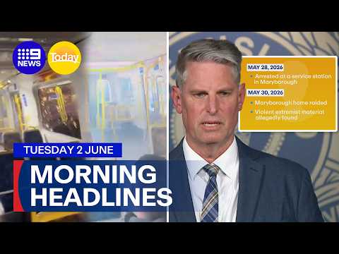Explosions heard after train power fault; Teen arrested over deadly attack plans | 9 News Australia thumbnail