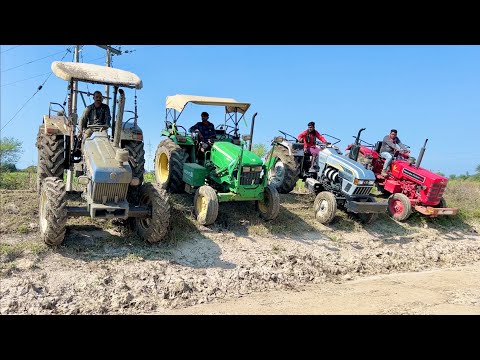 Tractor Jump in Canal | New Holland 3630 4wd | Mahindra 275 Di Xp Plus | Eicher 485 | John Deere thumbnail