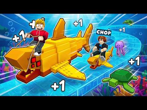 ROBLOX CHOP AND FROSTY PLAY THE TRAIN YOUR FISH TO RACE thumbnail