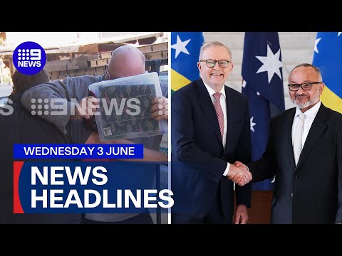 Clash outside Sydney court after AVO; PM meets with Solomon Islands counterpart | 9 News Australia thumbnail