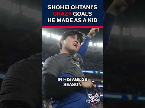 Shohei Ohtani's goals he made for himself as a kid were CRAZY!! thumbnail