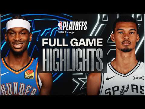#1 THUNDER at #2 SPURS | FULL GAME 6 HIGHLIGHTS | May 28, 2026 thumbnail