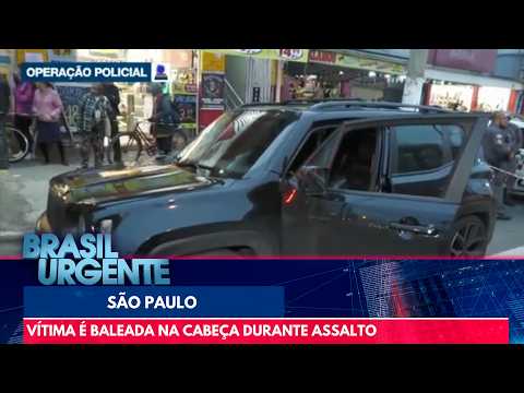Vítima é baleada na cabeça durante tentativa de assalto em SP | Brasil Urgente thumbnail