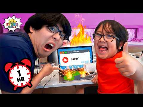 Ryan's HILARIOUS April Fools Pranks on Dad! thumbnail