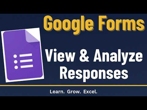 Google Forms - View and Analyze Responses | Computer Basics thumbnail