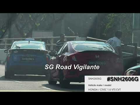 31may2026 #SNH2606G honda civic fail to conform to red light signal and hit comfort taxi #SH9098S thumbnail