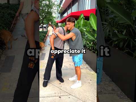 Would YOU Get Hugs From Strangers For MONEY😳💰 thumbnail