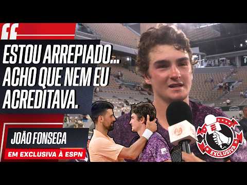 JOÃO FONSECA DIZ COMO DJOKOVIC O DEIXOU 'SEM SABER O QUE FAZER' ANTES DE VIRADA EM ROLAND GARROS! thumbnail