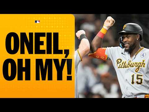 Oneil Cruz puts the Pirates ahead with a homer into the bullpen! 🏴‍☠️ | MLB Highlights thumbnail