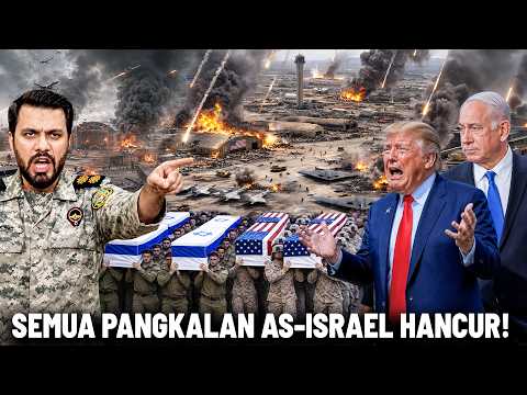 RATUSAN PESAWAT TEMPUR dan Pangkalan Militer AS-ISRAEL Dibombardir Iran! Trump-Netanyahu Menyerah? thumbnail