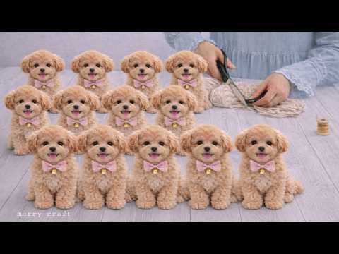 Very Easy! I Made 50 Pairs a day and SOLD them all! Cute Poodle Dog From Yarn - DIY thumbnail