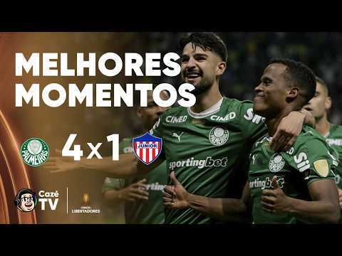 MELHORES MOMENTOS: PALMEIRAS 4 X 1 JUNIOR BARRANQUILLA | FASE DE GRUPOS | CONMEBOL LIBERTADORES 2026 thumbnail