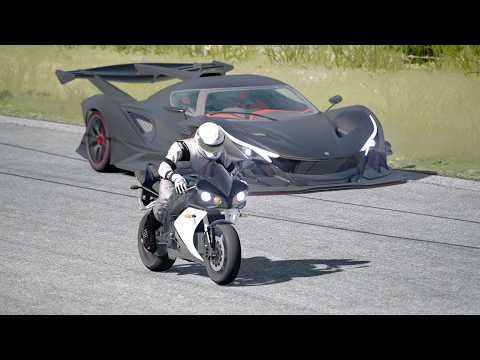 Yamaha YZF-R1 vs Concept Hypercars vs Superbikes at Old SPA thumbnail