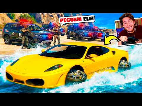 Dando FUGA com CARRO que ANDA na ÁGUA!! (GTA 5 RP) thumbnail