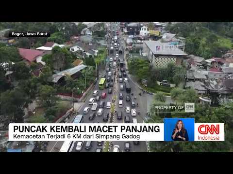 Libur Panjang, Puncak Kembali Macet Panjang dan Ramai Orang Menuju Bandung thumbnail
