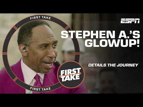 Stephen A.'s GLOWUP 🌟 Ready to go SHIRTLESS after body transformation journey 👏 | First Take thumbnail