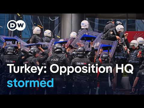 Turkish police storm opposition CHP party HQ amid power struggle | DW News thumbnail