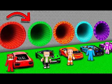 SI ENTRAS AL TÚNEL DE COCHES EQUIVOCADO, MUERES - Minecraft thumbnail