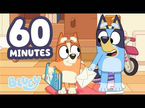 🔴LIVE: Bluey and Bingo Play The Floor is Lava! 🔥 | Postman Game 💙 | 60 MINUTES | Bluey thumbnail