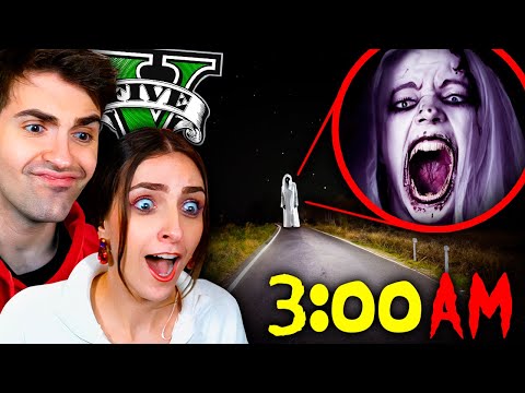 Decidí JUGAR GTA 5 a las 3 A.M. con MI HERMANA y se nos apareció esto !! ??‍♀️? thumbnail