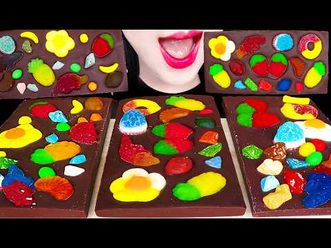 ASMR DIY FROZEN JELLY CHOCOLATE 얼린 젤리 초콜릿 먹방 MUKBANG, EATING thumbnail