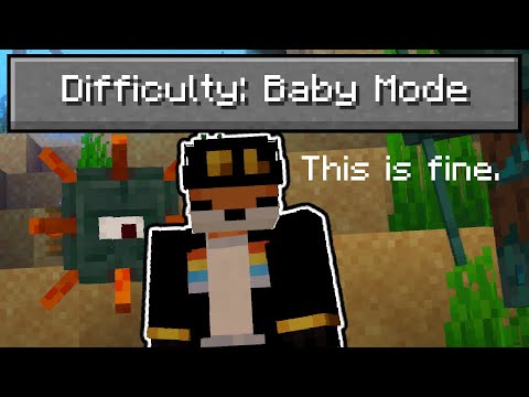 So I added a "baby mode" difficulty to Minecraft... thumbnail