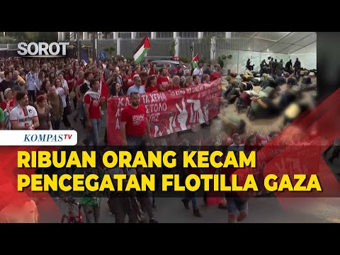 Protes Memanas di Athena, Ribuan Orang Kecam Pencegatan Flotilla Gaza thumbnail